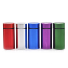 Airtight Smell Proof Aluminum Herb Container Metal Herb Tobacco Storage Case Bottle Stash Jar